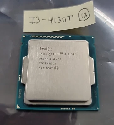Intel Core i3-4130T 2.90GHz Dual-Core 3MB LGA 1150 CPU P/N: SR1NN Tested Working - Image 1 of 4
