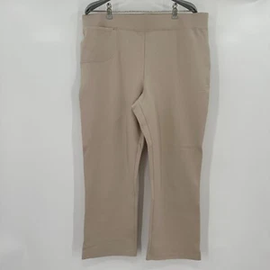 Quince Ecru-Beige Ponte Pants - Kick Flare - S - Small - 24" Inseam - NWT - Picture 1 of 5