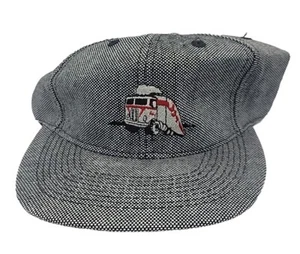 Camión de Colección Otto Cap Ala Plana Negro Blanco Tween Texturizado.Ajustable  - Imagen 1 de 7