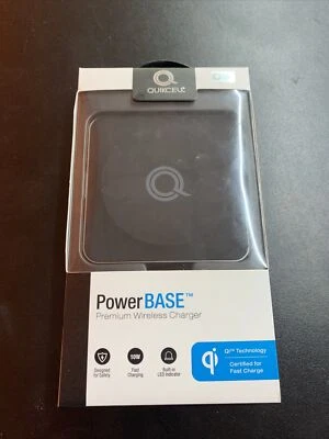 QUIKCELL PowerBase Premium Wireless Charger 10W - Black - Image 1 of 3