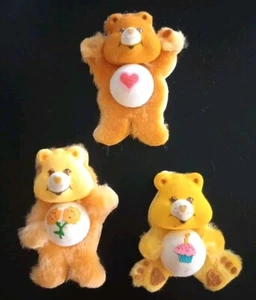 (3) SELTEN 1985 Care Bear 3D pelzige Aufkleber Freund Geburt. Styropor Sammlerstück - Bild 1 von 10