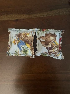 Ravioli Shaped Pillow Catnip Cat Toys Cowboys - Picture 1 of 3