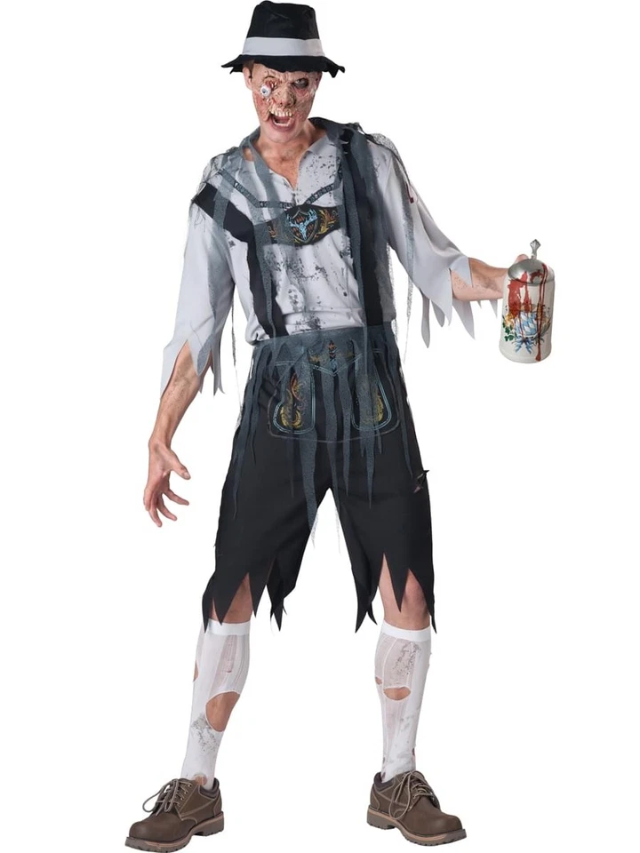 OktoberFeast Zombie Lederhosen Costume Adult - Image 1 of 1