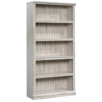Sauder Select Engineered Wood 5-Shelf Bookcase in White Plank Foto 1 de 4