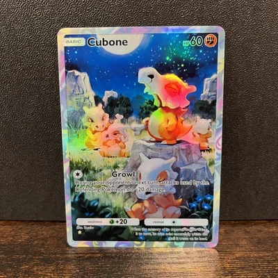 Pokemon TCG Pocket Cubone Holographic Illustration Rare - Fan Art - Image 1 of 2