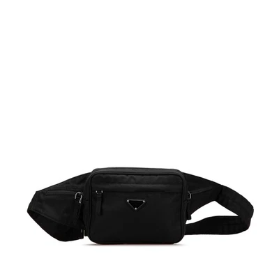 Authenticated Prada Tessuto Black Nylon Fabric Belt Bag - Image 1 of 4