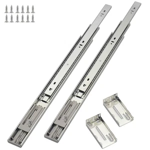 Correderas de cajón 22 pulgadas (10 pares), cajón de montaje lateral con rodamiento de bolas de extensión completa - Imagen 1 de 7