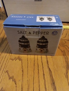 Lighthouse Salt N Pepper Shakers. Thompson Pottery. New Open Box - Picture 1 of 13
