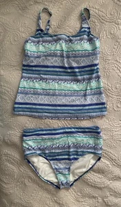 Lands’ End Swimwear Women’s Size 12 Tankini Swimsuit - Picture 1 of 5