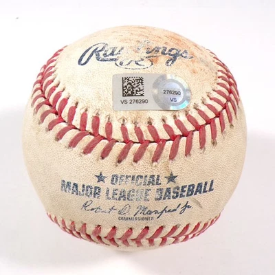 2021 Reds @ Pirates Game-Used Baseball Max Schrock/Chris Stratton Singles COA - Image 1 of 3