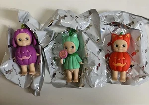 Sonny Angel Pumpkin Patch Set of 3 Rabbit, Frog, and Cat Figures F/S FEDEX - Picture 1 of 2