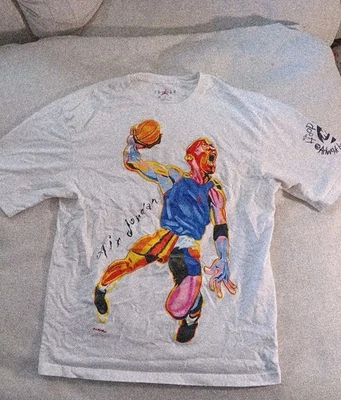 CAMISA JORDAN AIR HOOP HEROES LAST DANCE OBRAS DE ARTE PROHIBIDAS PHILIP BURKE Talla CAMISETA SNIKE Foto 1 de 4