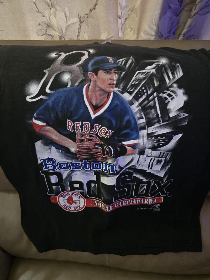 Nomar Garciaparra Red Sox 1999 Vintage T-Shirt MLB Baseball, Size Medium - Image 1 of 4