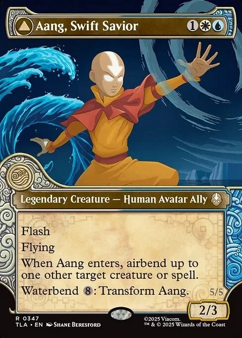 Aang, Swift Savior (Showcase) - 0347 - Avatar: The Last Airbender TLA - MTG NM/M - Image 1 of 1
