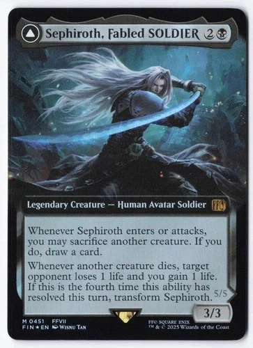 Sephiroth, Fabled SOLDIER (Extended Art) Final Fantasy Foil - Image 1 of 1