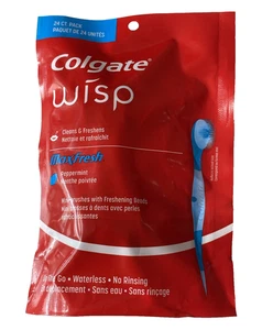 Colgate Wisp Max Fresh Peppermint 24 count pack Mini Brushes - Picture 1 of 6