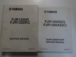 Yamaha FJR1300R FJR1300RC Servicio Reparación Tienda Manual 2 Volumen Juego OEM - Imagen 1 de 9