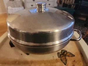 Farberware Elektrische Pfanne Modell 344A Bratpfanne Kuppel Deckel ~ Dampfschale Edelstahl 12" - Bild 1 von 6