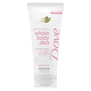 Dove WholeBody Deodorant Aluminum Free Ph Balancing Cream Raspberry & Rose 2.5oz - Picture 1 of 6
