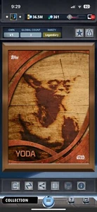 Topps Star Wars Digital Card Trader Bronze Gilded Firebrand Yoda Insert - Picture 1 of 1