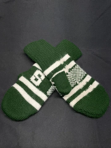Michigan State Spartans Knitted Mittens Adult (L) Memorabilia ￼Hand Socks Green Cover