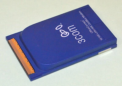 3Com 56K 10/100 OfficeConnect LAN CardBus PC Card *Used* 3C3SH654B  - Image 1 of 4