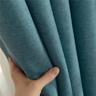 300cm Height Pure Color Window Blackout Cotton Linen Shading Cutains Luxury
