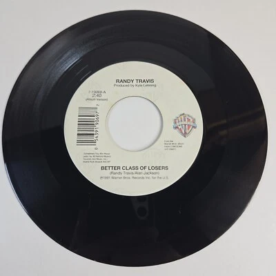 Randy Travis "Better Class Of Losers" 45 Vg+ Tested Jukebox 1991 - Image 1 of 4