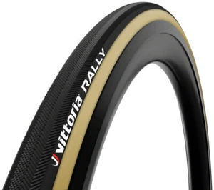 Vittoria Rally Tire - 700 x 25, Tubular, Folding, Black/Tan - Picture 1 of 2
