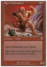Magic the Gathering MTG Ogre Taskmaster (203) Seventh Edition   LP