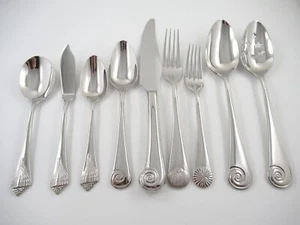Reed & Barton SEA SHELLS 18/8 Glossy Stainless Flatware Your Choice of Pieces - Picture 1 of 28
