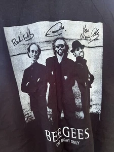 Vintage Bee Gees One Night Only Las Vegas Concert T-Shirt Custom RARE OOAK XXL! - Picture 1 of 5