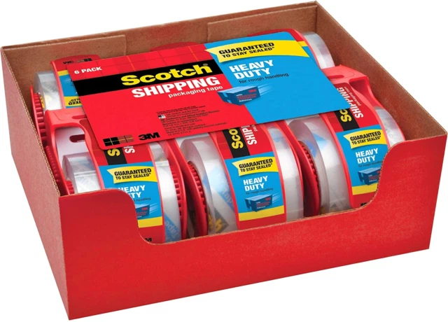Scotch 142-6 Heavy Duty Packaging Tape 1.88" x 22.2 yd