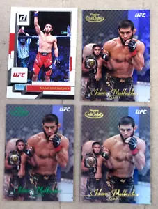 (4) Islam Makhachev UFC, 2024 Topps Gold Label #39 verde y base, 2023 Donruss - Imagen 1 de 2