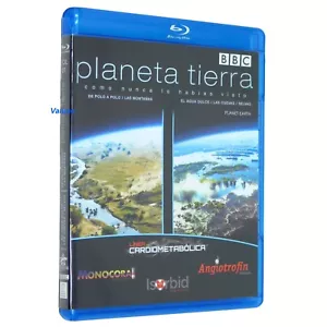 Planet Earth Blu-ray BBC Video Vol.1 Spanish Artwork Cover 4 Episodes Included - Foto 1 di 3