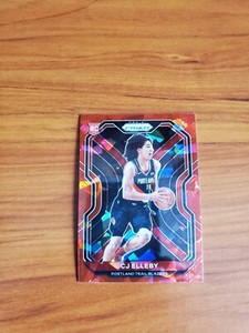 CJ Elleby - 2020-21 Panini Prizm Rookie Card #283 - RED CRACKED ICE