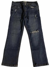  Aeropostale Bayla Distressed Skinny Capri's