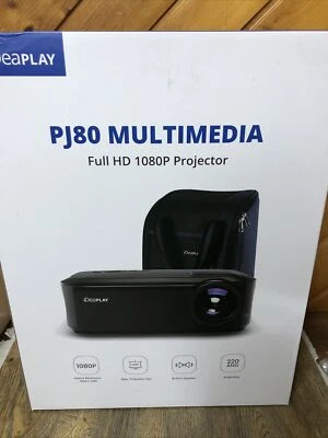 iDeaPLAY PJ80 1080P FHD Native Resolution Home Theater Projector New - Image 1 of 3