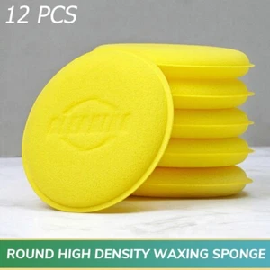 12Pcs Car Waxing Polish Foam Sponge Wax Applicator Cleaning Tool Detailing Pads - Picture 1 of 10