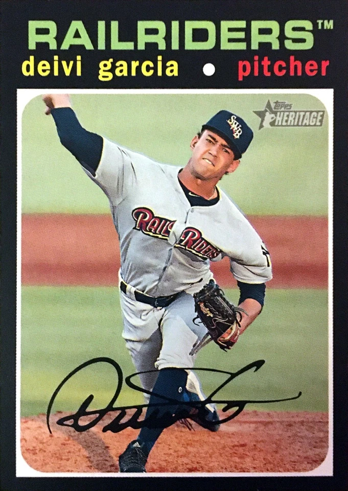 2020 TOPPS HERITAGE MINORS (#124) - DEIVI GARCIA - Image 1 of 1