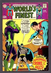 ⭐️ WORLD'S FINEST - BATMAN & SUPERMAN Crime of the Ages 183 Silver Age 1969 - Picture 1 of 6