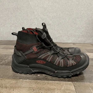 Stivali da trekking Keen uomo taglia 10,5 Targhee Evo Mid rossi pull on regolabili - Foto 1 di 10