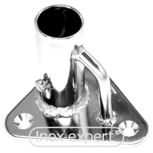 VA4 Relingfuss Dreieckig ca. 94° 25 mm, Edelstahl A4 Relingstützen Halter - Bild 1 von 2