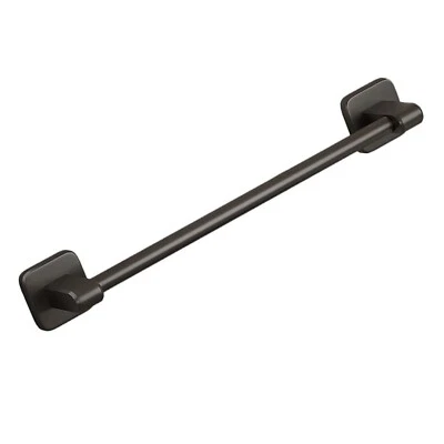 Towel Bar Self Adhesive 40CM Wall Mounted Matte Black Towel Holder For Bathroom - Image 1 of 4