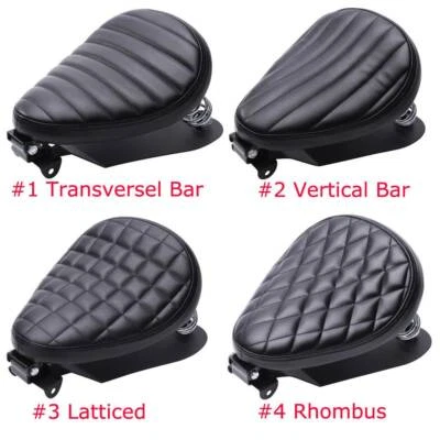 For Yamaha V-Star 250 650 950 1100 1300 Bobber Solo Seat 3" Spring with Base - Image 1 of 4