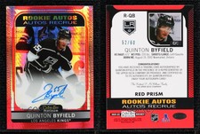 2021-22 O-Pee-Chee Platinum Red Prism /60 Quinton Byfield #R-QB Rookie Auto RC