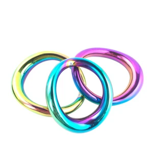 Colorful Curved Surface Stainless Steel Cock scrotum ring Stretch Ball Stretcher - Picture 1 of 17