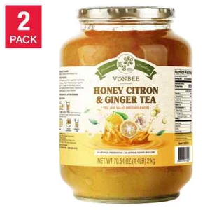 Té de miel de limón y jengibre Vonbee, 4,4 lb, paquete de 2 - Imagen 1 de 3
