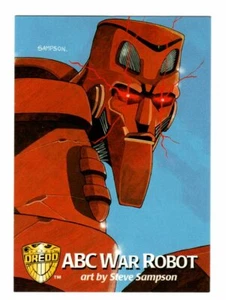 Tarjeta coleccionable Judge Dredd No. 39 (1995) Obra de arte de Steve Sampson - Imagen 1 de 2