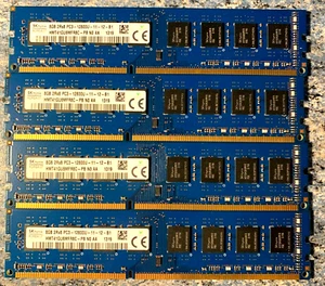 ✅ 32GB 4x 8GB DDR3-1600 PC3-12800 SK Hynix Memory RAM - Picture 1 of 7